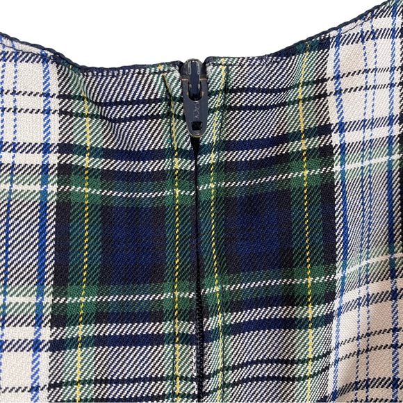 Land’s End Girl’s Green Plaid Jumper Dress - Picture 7 of 13